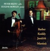 Peter Rejto / 바버, 코다이, 마르티누, 야나체크 : 첼로와 피아노를 위한 소나타(Barber, Kodaly, Janacek, Martinu : Sonata For Cello &amp; Piano) (수입/DCD137)