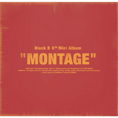 블락비 (Block.B) / Montage (6th Mini Album) (미개봉)