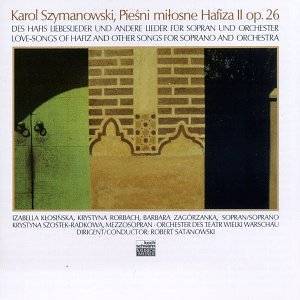 Robert Satanowski / Szymanowsk i: Lieder fur Sopran und Orchester (수입/314001H1)