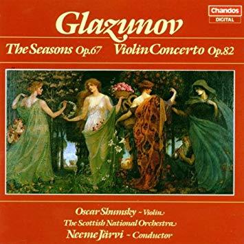 Neeme Jarvi, Oscar Shumsky / 글라주노프 : 사계, 바이올린 협주곡 (Glazunov : The Seasons Op.67, Violin Concerto Op.82) (수입/CHAN8596)