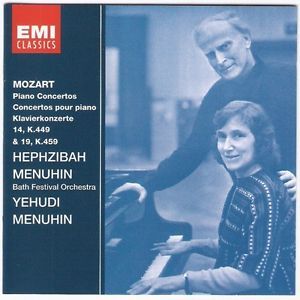 Hephzibah &amp; Yehudi Menuhin / Mozart : Piano Concertos 14 &amp; 19 (SPCD1944/프로모션)