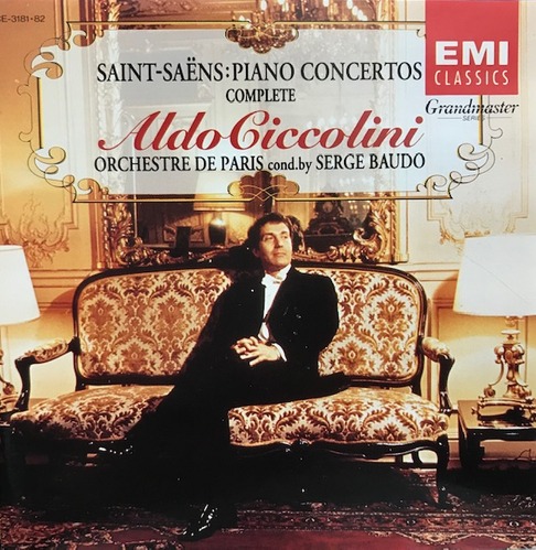 Aldo Ciccolini, Serge Baudo / 생상 : 5개의 피아노 협주곡 (Saint-Saens : 5 Piano Concertos) (2CD/일본수입/TOCE318182)