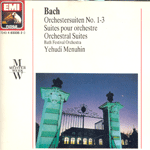 Yehudi Menuhin / 바흐 : 관현악 조집 1-3번 (Orchestral Suites No.1-3) (수입/4833352)