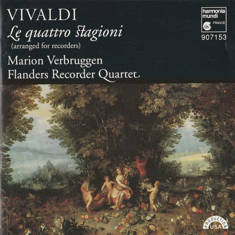 Marion Verbruggen, Flanders Recorder Quartet / 비발디 : 사계 [리코더 버전] (Vivaldi : The Four Seasons) (수입/HMU907153)