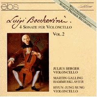 Julius Berger / 보케리니 : 첼로 소나타 2집 (Boccherini : Cello Sonatas, Vol.2) (수입/EBS6031)