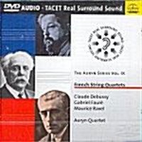 [DVD-Audio] Auryn Quartet / 아우린 사중주단 9집 - 프랑스 현악 사중주집 - 포레, 드뷔시, 라벨 (The Auryn Series, Vol. 9 - French String Quartets - Faure, Debussy, Ravel) (2 DVD-Audio/수입/미개봉/TACETDVDD118)