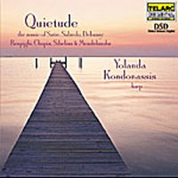 Yolanda Kondonassis / 욜란다 콘도나시스 - 하프 작품집 [고요] (Quietude - The Music of Satie, Salzedo, Debussy, Respighi, Chopin, Sibelius &amp; Mendelssohn) (수입/CD80533)