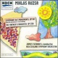 James Sedares / 로자 : 교향곡 &amp; 포도주 상인의 딸 (Miklos Rozsa : Symphony Op.6a &amp; The Vintner&#039;s Daughter, Op.23a) (수입/372442H1)