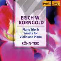 Rohn Trio / 코른골드 : 피아노 삼중주, 피아노 소나타 (Korngold : Piano Trio Op.1, Violin Sonata Op.6) (수입/PH05024)