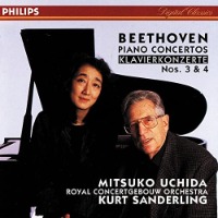 Mitsuko Uchida, Kurt Sanderling / 베토벤 : 피아노 협주곡 3번, 4번 (Beethoven : Piano Concertos 3 &amp; 4) (수입/4460822)