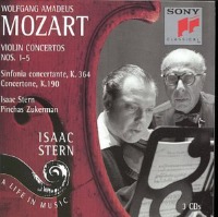 Isaac Stern, Pinchas Zukerman, George Szell / 모차르트 : 바이올린 협주곡 1-5번, 신포니아 콘체르탄테 (Mozart : Violin Concertos Nos.1-5, Sinfonia Concertante K.364) (3CD/수입/SM3K66475))