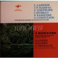 Jean-Pierre Rampal, Lily Laskine, Pierre Tortelier / 드뷔시 : 세 개의 소나타 (Debussy : 3 Sonatas) (LP Sleeve/일본수입/미개봉/WPCS10089/프로모션)