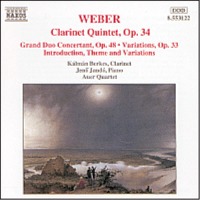Kalman Berkes, Auer Quartet / 베버 : 클라리넷 오중주 (Weber : Clarinet Quintet Op.34) (수입/8553122)