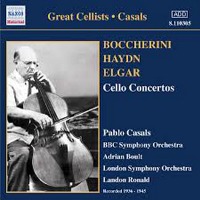 Pablo Casals / Great Cellists - 보케리니, 하이든, 엘가 : 첼로 협주곡, 브루흐 : 콜 니드라이 (Boccherini, Haydn, Elgar : Cello Concertos, Bruch : Kol Nidrei Op.47) (수입/8110305)