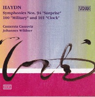 Johannes Wildner / Haydn : Symphonies No. 94 &quot;Surprise&quot; 100 &quot;Military&quot; 101 &quot;Clock&quot; (수입/미개봉/18081)