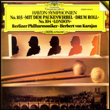 Herbert Von Karajan / 하이든 : 교향곡 103번 &#039;대고연타&#039;, 104번 &#039;런던&#039; (Haydn : Symphonies Nos.103, 104) (수입/4105172)