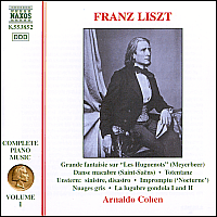 Arnaldo Cohen / 리스트 : 리스트 피아노 작품 1집 (Liszt : Complete Piano Music, Vol.1) (수입/8553852)