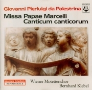 Klebel Bernhard / 팔레스트리나 : 교황 마르첼리 미사, 칸티쿰 칸티코룸 (Palestrina : Missa Papae Marcelli,Canticum Canticorum) (수입/CD74512)