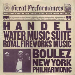 Pierre Boulez / 헨델 : 수상음악, 왕궁의 불꽃놀이 (Handel : Water Music, Music for the Royal Fireworks) (미개봉/CCK7962)