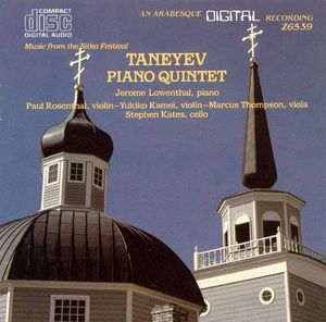 Jerome Lowenthal, Paul Rosenthal, Yukiko Kamei, Marcus Thompson, Stephen Kates / Taneyev : Piano Quintet (수입/Z6539)