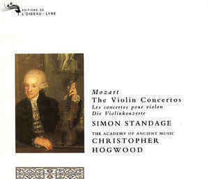 Simon Standage, Christopher Hogwood / 모차르트 : 바이올린 협주곡 1 - 5번 (Mozart : Violin Concerto Nos.1 - 5) (2CD/수입/4330452)