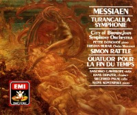 Simon Rattle / 메시앙 : 투란갈릴라 교향곡, 시간의 끝을 위한 사중주 (Messiaen : Turangalila; Quatuor Pour La Fin du Temps) (2CD/수입/CDS7474638)