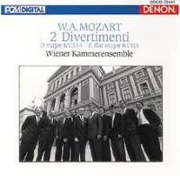 Wiener Kammerenseble / 모차르트 : 디베르티멘토 1, 17번, 행진곡 (Mozart : Divertimento No.1 K.113, No.17 K.334, March K.320b) (일본수입/COCO70441)