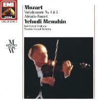 Yehudi Menuhin / Mozart : Violinkonzerte No. 4, 5 &amp; Adelaide-Konzert (수입/CDZ2521402)