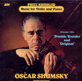 Oscar Shumsky / Kreisler:  Music For Violin &amp; Piano Vol.2 (SKCD0147)